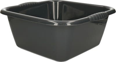 Afwasbak teil - 10 liter - antraciet - kunststof - 36 x 34 x 14,5 cm