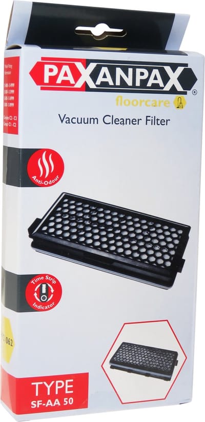 Paxanpax SF-AA 50 HEPA filter geschikt voor Miele - Active AirClean koolstoffilter met timestrip - SFAA50 - SF-AA50 - Compact C1 C2 - Complete C2 C3