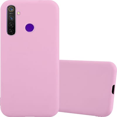 Cadorabo Hoesje geschikt voor Realme 5 / 5i / 6i / C3 in CANDY ROZE - Beschermhoes gemaakt van flexibel TPU silicone Case Cover