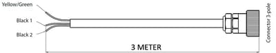 VETUS EC3G3M Elektrische Koppeling Kabel 3 Meter | EC3G3M