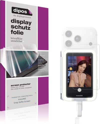 dipos – 4x Beschermfolie geschikt voor Insta360 Snap Selfie-Screen | Krasbestendige & heldere Screenprotector Ultra-Thin