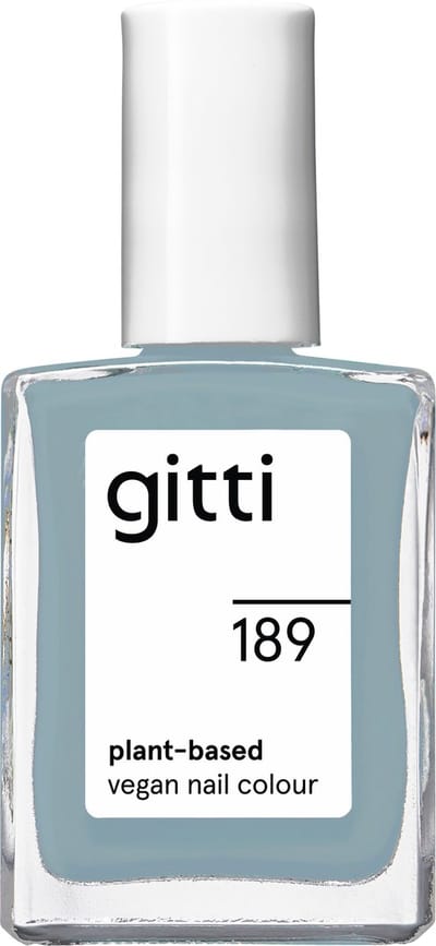 Gitti No. 189 - Blue Ice - nagellak - minimaal 82% natuurlijk - 23 vrij - manicure - blijft 7 dagen zitten