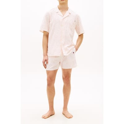 Tommy Hilfiger Woven Bowling Shirt Palm Leaf Delicate Petal Taglia: S | Camicie Casual Outlet | Uomo