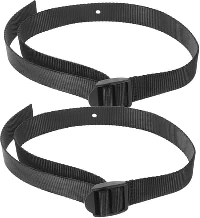Roeimachine Voetbanden - Pedaalbanden Set - Fitness Training - Verstelbaar Nylon - 78.5 cm Lengte - Zwart