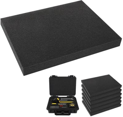 Set van 6 Foam Inzetstukken voor Gereedschapskisten - 400 x 300 x 40 mm, Ideaal voor Knutselen en Isolatie