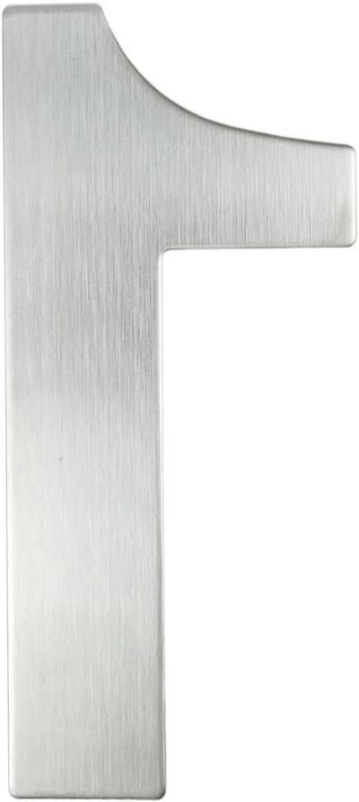 Huisnummer - Adresbord Zilver - Huis Herkenbaar Maken - Roestvrij Staal - 20cm - Zilver