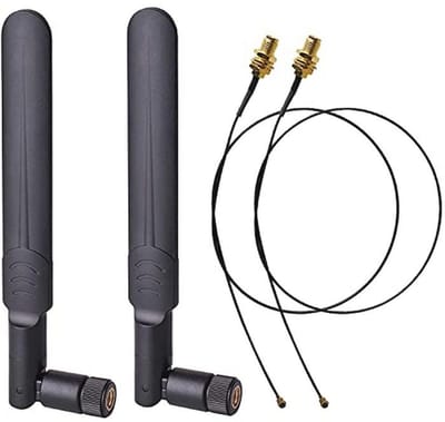 Dual Band 8dBi WiFi Antenne met U.FL/IPEX naar RP SMA Kabels voor Mini PCIe