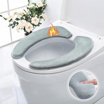 Zachte Wasbare Toiletbrilhoes 2 Stuks - Pluche Wc-Brilbescherming en Warmte