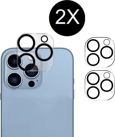 2 Stuks Camera Lens Screenprotector geschikt voor iPhone 16 Pro - Camera Lens Protector Tempered Glass