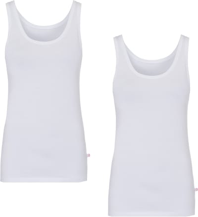 Tanktop im Doppelpack EVERY DAY Trägershirt Van katoen met een ronde hals