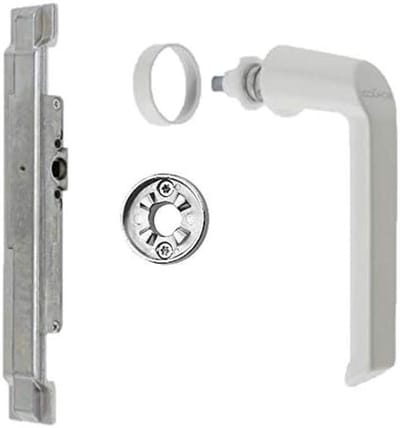 Raamgreep Reparatieset - Venstergreep Set - Raamonderhoud - Aluminium Constructie - 23mm Hartafstand - RAL9010 Wit