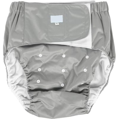 Couche-culotte adulte ajustable, lavable et réutilisable, pour personnes âgées, pour incontinence, culotte 501, grise