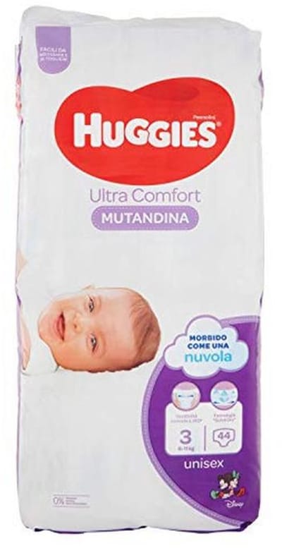 Luiers voor peuters, Maat 3, 6-11 kg, Verpakking van 44 stuks