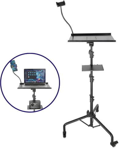 CLVP® Projector Statief – Beamer Statief Met Laptop Verdieping – Verstelbaar Standaard