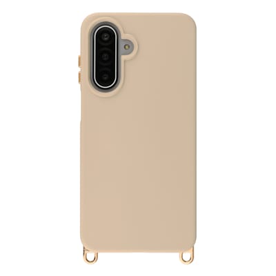 Selencia Hoesje - Geschikt voor Samsung Galaxy A16 (4G) / A16 (5G) / A17 (5G) / A26 / A17 (4G) - Rivièra Backcover met Magnetische Ring met afneembare haakjes - Milky Latte