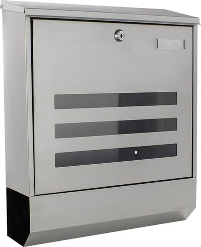 Rottner Brievenbus Mara - RVS - 40x35x12cm - Krantenvak