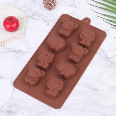 Dierlijke siliconen mal Nijlpaard Leeuw Beer Vorm Chocolade Zeep Taart Diy Keukengerei koffie
