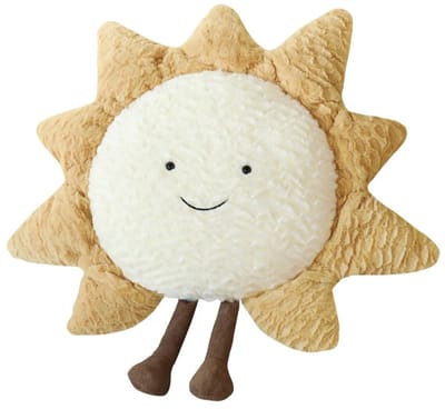 Dailygoods- Pluche Kussen Zacht - Zon/Maan/Sterren Vorm - Decoratie Kussen - Ademend - Fluwelen Stof - Comfortabel en Gezellig - Decoratiekussen