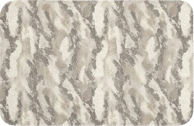 Badmat 60x40 cm - Antislip - Slang - Patroon - Taupe - Badmatten voor badkamer - Badkamermat - Douchemat - Badkamer mat
