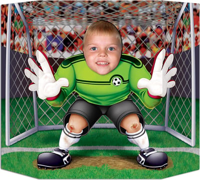 360 Degrees Voetbal keeper fotobord - Originele decoratie voor feestjes