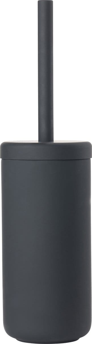 Zone Denmark Ume Toiletborstel met Houder - WC Borstel Vrijstaand - Toilet & Badkamer Accessoires - Steen - 38,7 x 10 cm - Zwart