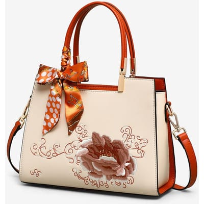 Dames Zomer Leren Tote Mom Bags Premium Gevoel Dames Tas beige