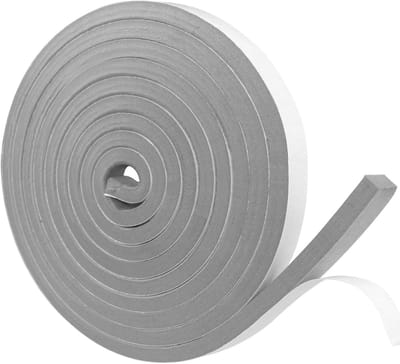 Famanu – Zelfklevende afdichtingstape van schuimrubber, 12 mm x 12 mm, 4 m, geluidsisolatie en hittebestendig voor diverse toepassingen