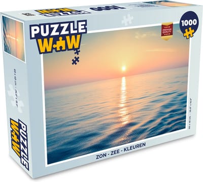 Puzzel Zon - Zee - Kleuren - Legpuzzel - Puzzel 1000 stukjes volwassenen