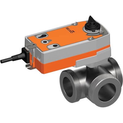 Belimo 3-Weg Regelklep G2-3/4 Kvs25 24-125VDC/24-240VAC Fail-Safe 75s 2-Punt 10Nm IP54 SPDT R548/NRFA-S2