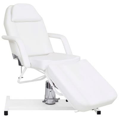 vidaXL - Massagetafel - 180x62x(87-112) - cm - wit