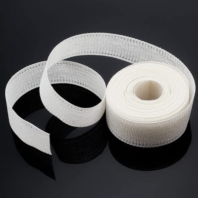 6.5m Witte Paardenhaar Vlecht - 3cm Rigid Polyester Stokken voor Bruidsjurk, Kostuum en Haakwerk Decoratie