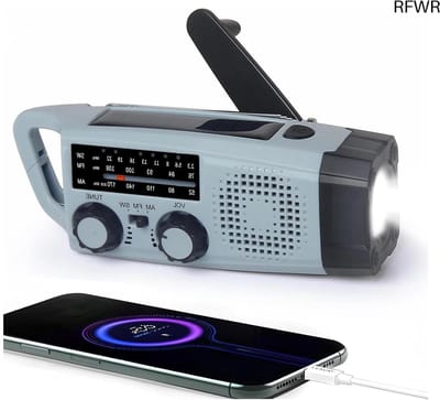 Noodradio Solar Opwindbaar - Noodpakket voor Thuis - Noodrantsoen - Noodsituatie