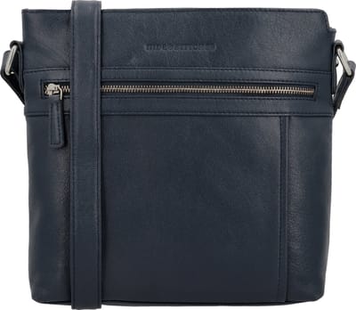 Hide & Stitches Mississippi Schoudertas - Crossbody - Leer - 100% - Leren Dames Tas - Blauw