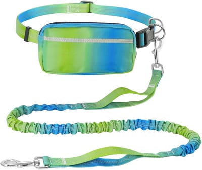 Dog Jogging Lead with Belly Strap, Running Belt, Dog Lead for Large and Medium Dogs, Adjustable Dog Leash with - ShopVlot