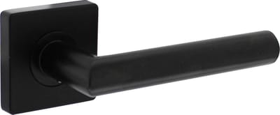Intersteel Deurkruk Bastian op rozet 55x55x10 mm zwart