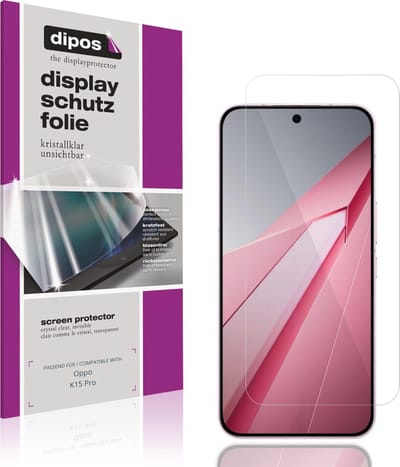 dipos – 4x Beschermfolie geschikt voor Oppo K15 Pro | Krasbestendige & heldere Screenprotector Ultra-Thin