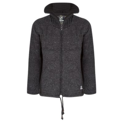 Gebreid Wollen Heren/Uni Vest van Schapenwol met Polyester Fleece voering en hoge kraag - SHAKALOHA - M Flash Collar L