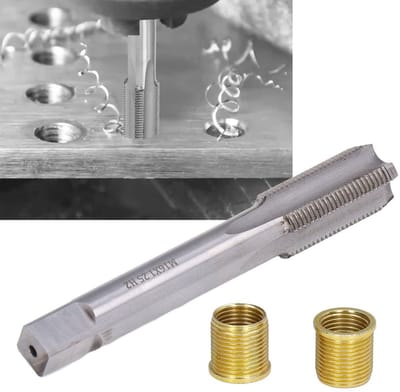 Dailygoods- Binnendraad Inzetstuk M14 x 1.25 - 10 Stuks - Roestvrij Staal - Draadkraan - Slijtagebestendig - Professionele Gereedschapskit - Draadreparatieset
