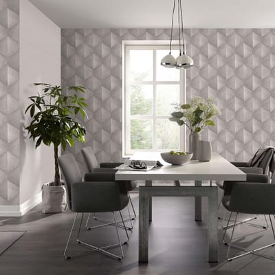 Erismann Vinylbehang 1037038.0 - Fashion for Walls 4 - Grafisch Grijs - 53cm x 10.05m