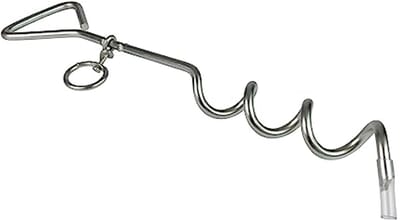 Spiraalharing Grondankers voor Hondenriem - Ideaal voor Tuin & Kamperen - 41 cm, 8 mm