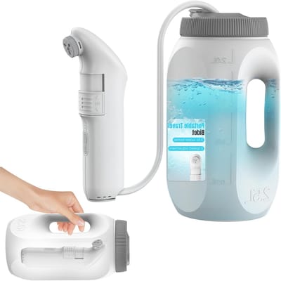 Draagbare bidet spray voor optimale hygiëne in badkamer, toilet en tijdens het kamperen met 2.5L tank