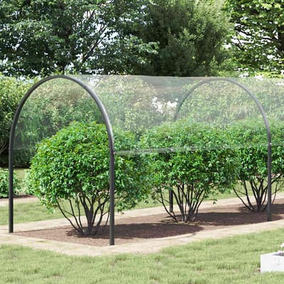vidaXL - Doorzichtig - zeildoek - met - zeilringen - 4x12 - m - PVC