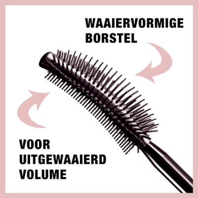Maybelline Lash Sensational Mascara Waterproof Very Black - 3 x - Voordeelverpakking