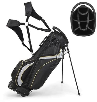 Golfclubtas 9 inch met standaard en 8 vakken - Lichtgewicht en duurzaam