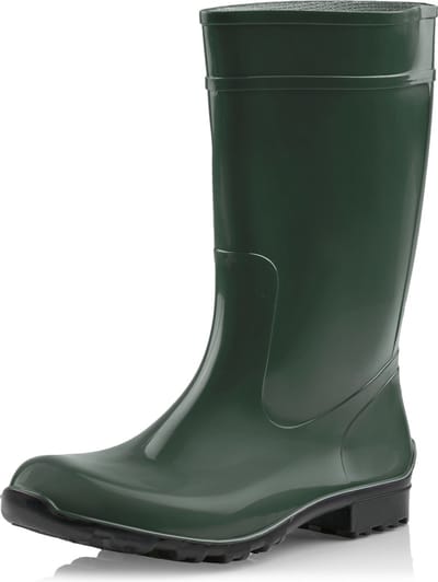 Ladeheid LA-LMG-967-Ilse Dames Regenlaarzen - Rubber - Hoog - PVC - Waterdicht – Zwart – 38