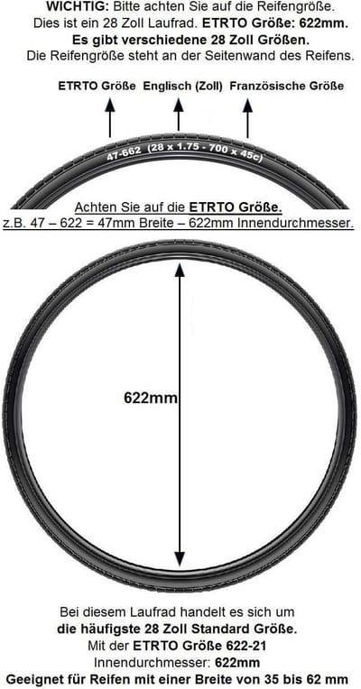 Fietswiel Set - Voor en Achter - Stadsfiets Reparatie - Met Terugtraprem - 28 Inch - Zilver