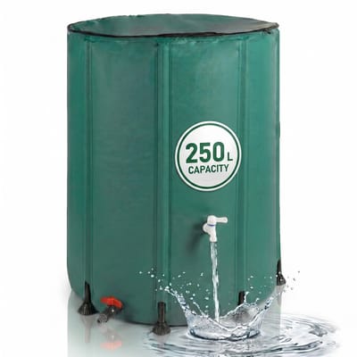 Regenton - 250 l - met kraan - groen
