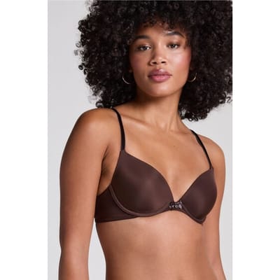 Hunkemöller Dames Lingerie Voorgevormde beugel bh Plunge - Bruin - maat B70