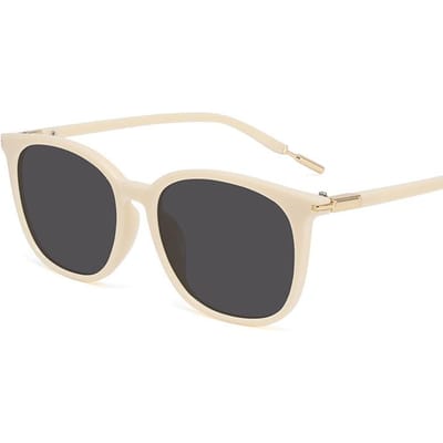 Nieuwe Mode Dames Zonnebril Grote Doos Effen Concealer Zonnebril Hoge Sensatie Outdoor Straat Zonneklep. UV400