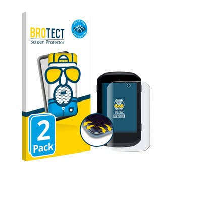 BROTECT - Screenprotector voor Garmin Edge 850 / 550 - Folie Beschermfolie matte volledig dekking 2 Stuks
